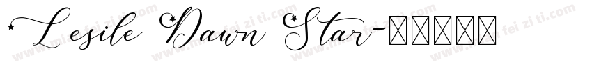 Lesile Dawn Star字体转换